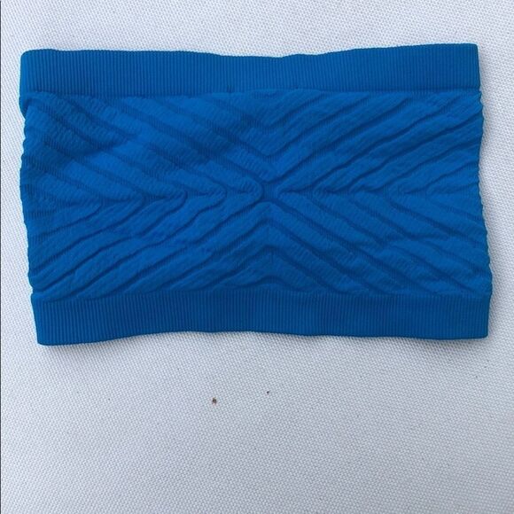 NWOT Bebe Blue Bandeau - Picture 1 of 3